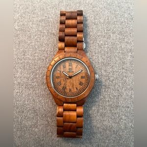 Wooden watch with full links by UWood